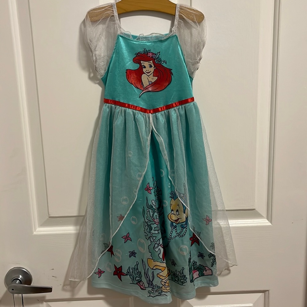 3T Disney girls little mermaid Ariel sleep gown / dress up